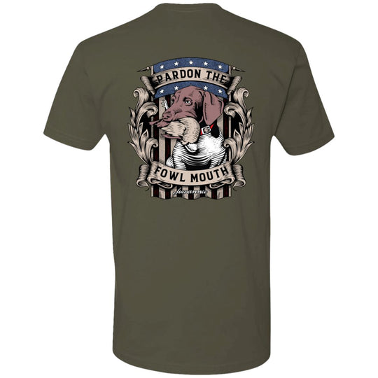 Pardon The Fowl Mouth™ Quail :: Mens SS Tshirt :: Fowl Language™